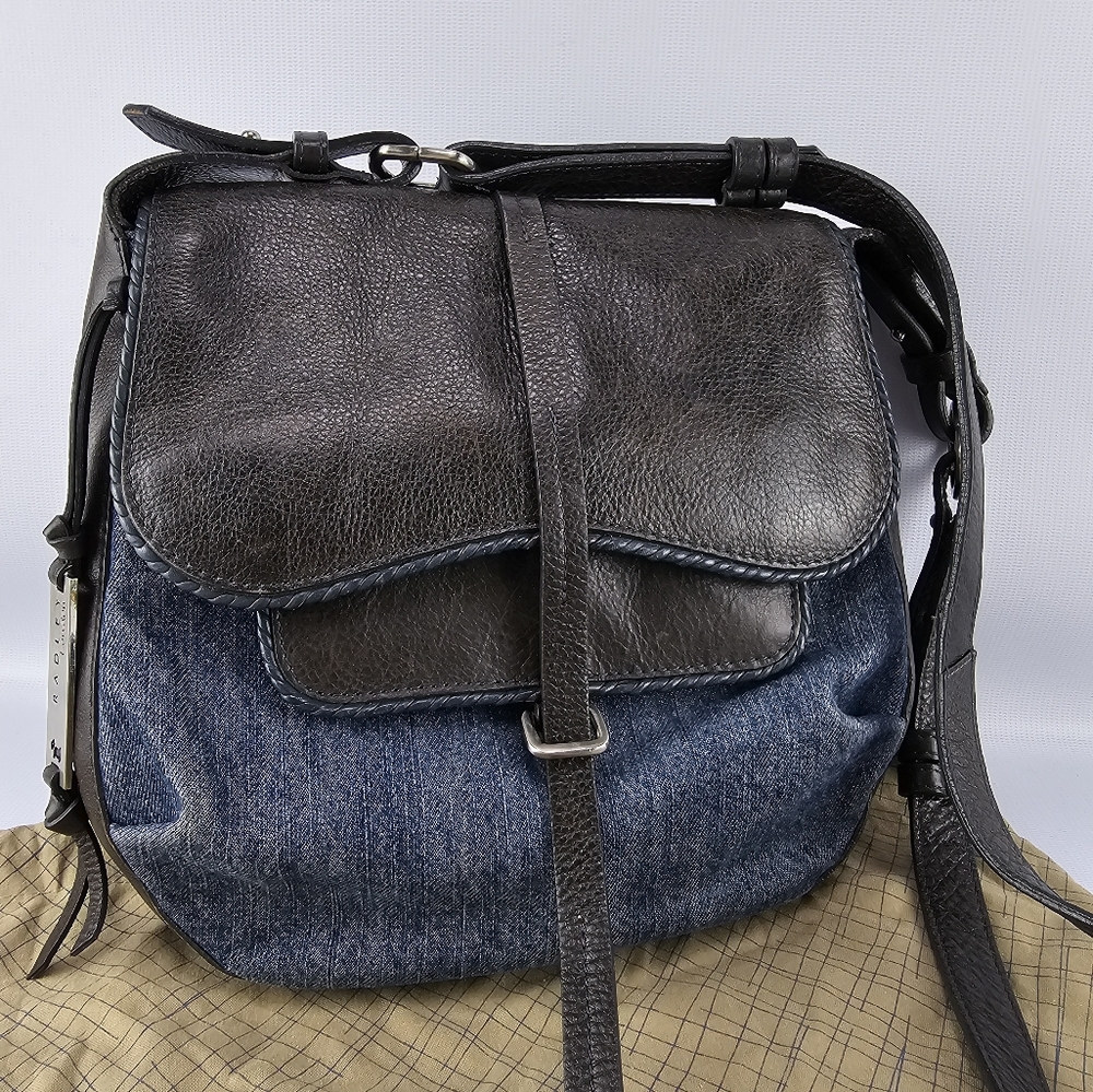 Radley London Denim Leather Crossbody Bag